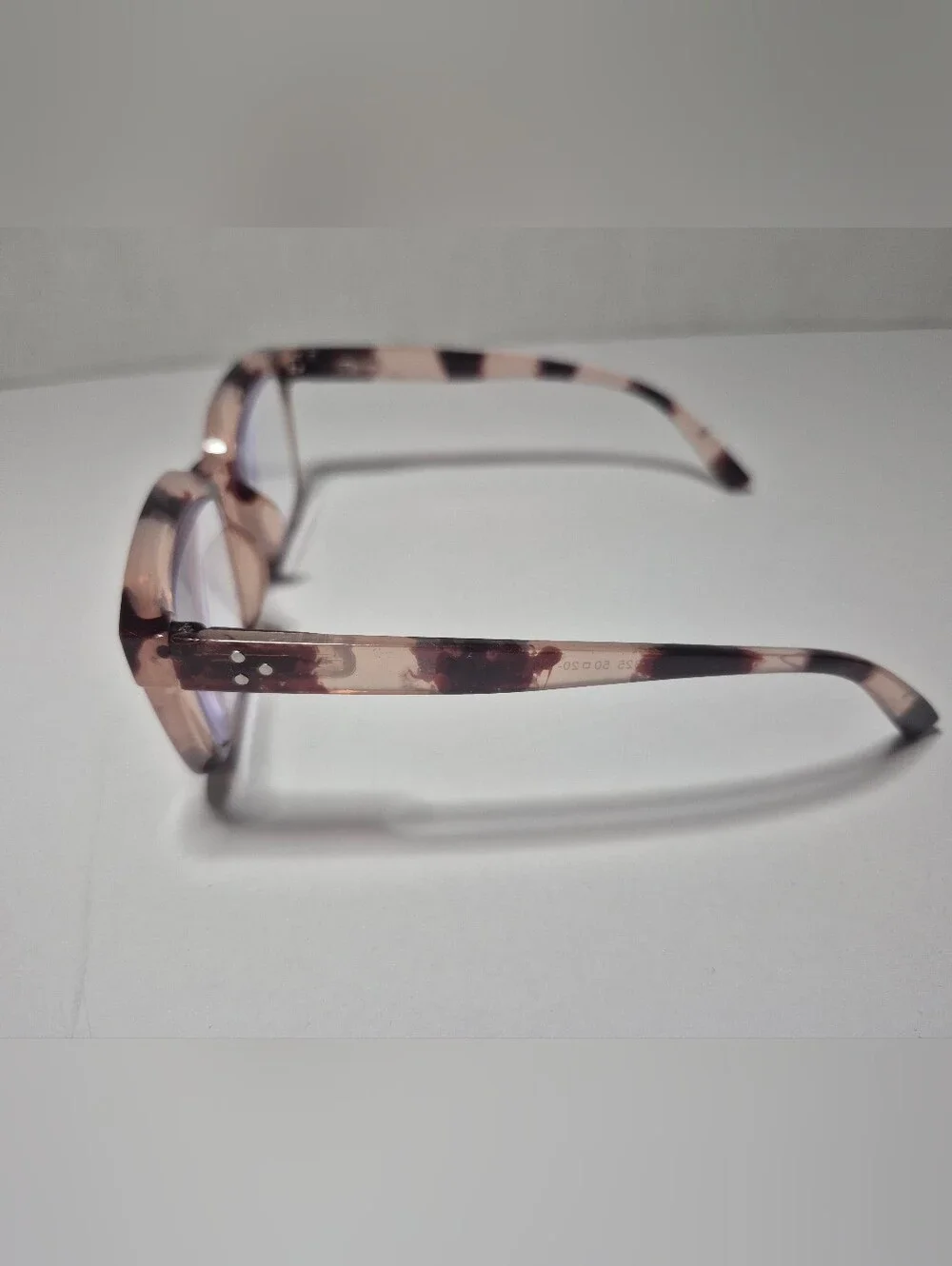 Women's Rectangular Clear Pink Tortoiseshell Reading Glasses
